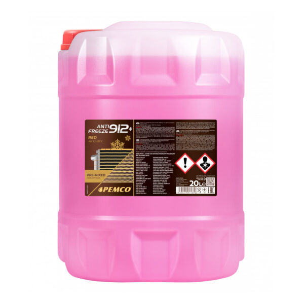 Pemco antifreeze 912+ (-40°c) ΚΟΚΚΙΝΟ 20l - amortiser online -