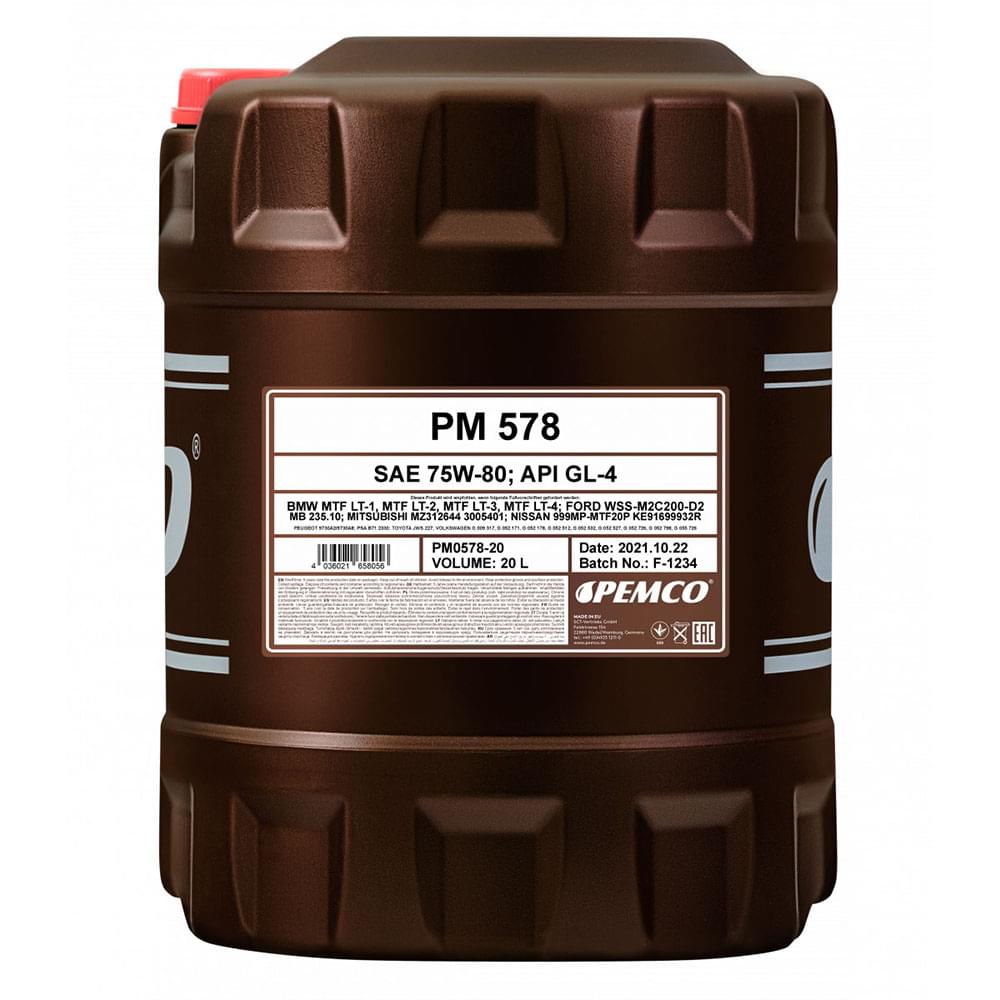 Βαλβολίνη Σασμάν Pemco Ipoid 578 75w-80 Gl-5 20lt - Amortiser Online Βαλβολίνη Σασμάν pemco ipoid 578 75w-80 gl-5 20lt -