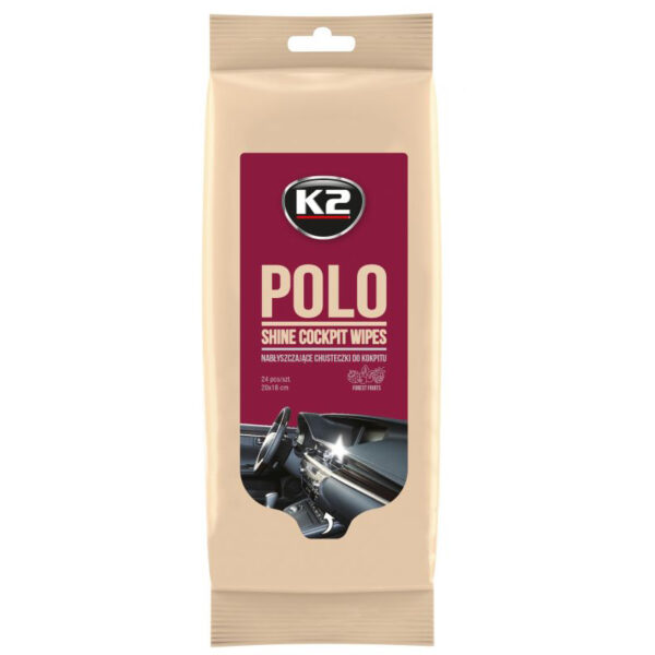 K2 Μαντηλάκια καθαρισμού – polo shine wipes - amortiser online - k2 polo shine cockpit wipes