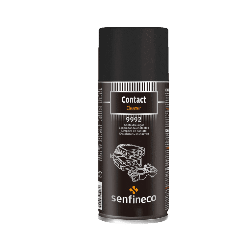 Σπρέι Επαφών Senfineco Contact Cleaner 450ml - Amortiser Online Σπρέι Επαφών senfineco contact cleaner 450ml - Το senfineco contact cleaner είναι ένα εξειδικευμένο καθαριστικό που έχει σχεδιαστεί για να απομακρύνει ρύπους, σκόνη, λίπη και υγρασία από ηλεκτρονικές και ηλεκτρικές επαφές. Το προϊόν είναι ιδανικό για χρήση σε συνδέσεις, διακόπτες, πλακέτες κυκλωμάτων και άλλες ηλεκτρονικές συσκευές. Το contact cleaner εξατμίζεται γρήγορα χωρίς να αφήνει υπολείμματα, εξασφαλίζοντας έτσι τη σωστή λειτουργία και την αποτελεσματικότητα των ηλεκτρικών επαφών. Προστατεύει από την οξείδωση και τη διάβρωση, βελτιώνοντας τη συνολική απόδοση των ηλεκτρονικών συστημάτων. Είναι κατάλληλο για επαγγελματική και οικιακή χρήση, προσφέροντας αξιόπιστους καθαριστικούς λύσεις.