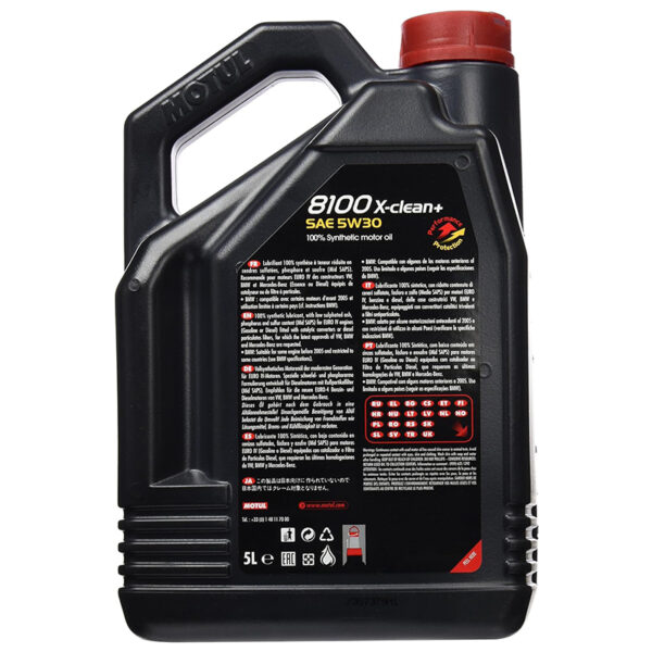 Motul 8100 x-clean+ 5w30 c3 5l - amortiser online -