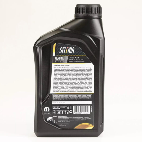 Selenia 0w20 eco2 plus 1lt - amortiser online -