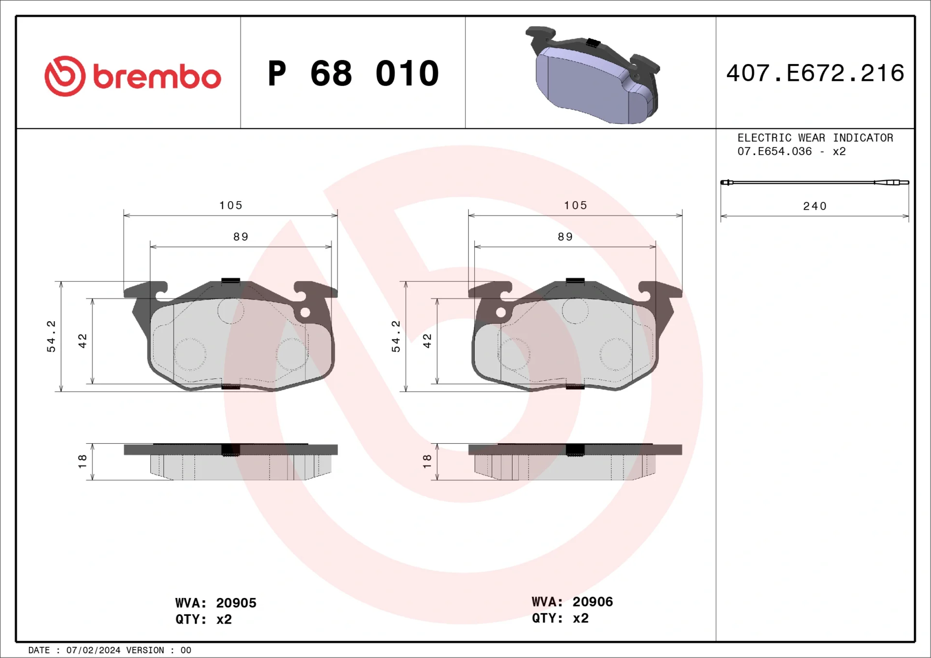 Σετ τακάκια, Δισκόφρενα Brembo P 68 010 - Amortiseronline - Amortiseronline Σετ τακάκια, Δισκόφρενα brembo p 68 010 - amortiseronline -