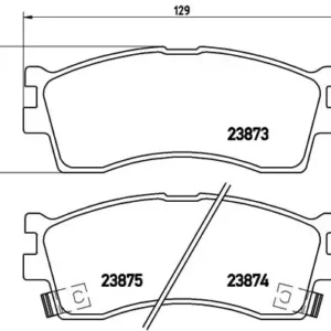 Σετ τακάκια, Δισκόφρενα Brembo P 30 016 για Kia