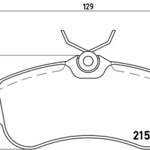 Σετ τακάκια, Δισκόφρενα Brembo P 56 022 για Nissan