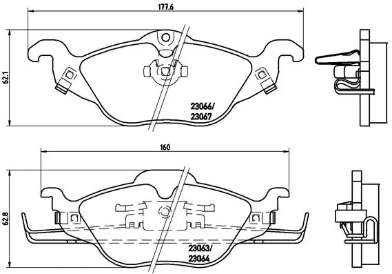 Σετ τακάκια, Δισκόφρενα Brembo P 59 030 - Amortiseronline - Amortiseronline Σετ τακάκια, Δισκόφρενα brembo p 59 030 - amortiseronline -