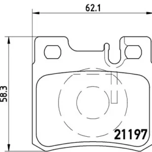 Σετ τακάκια, Δισκόφρενα Brembo P 50 009 για Mercedes