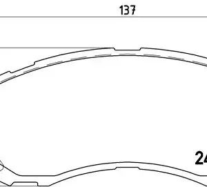 Σετ τακάκια, Δισκόφρενα Brembo P 78 015