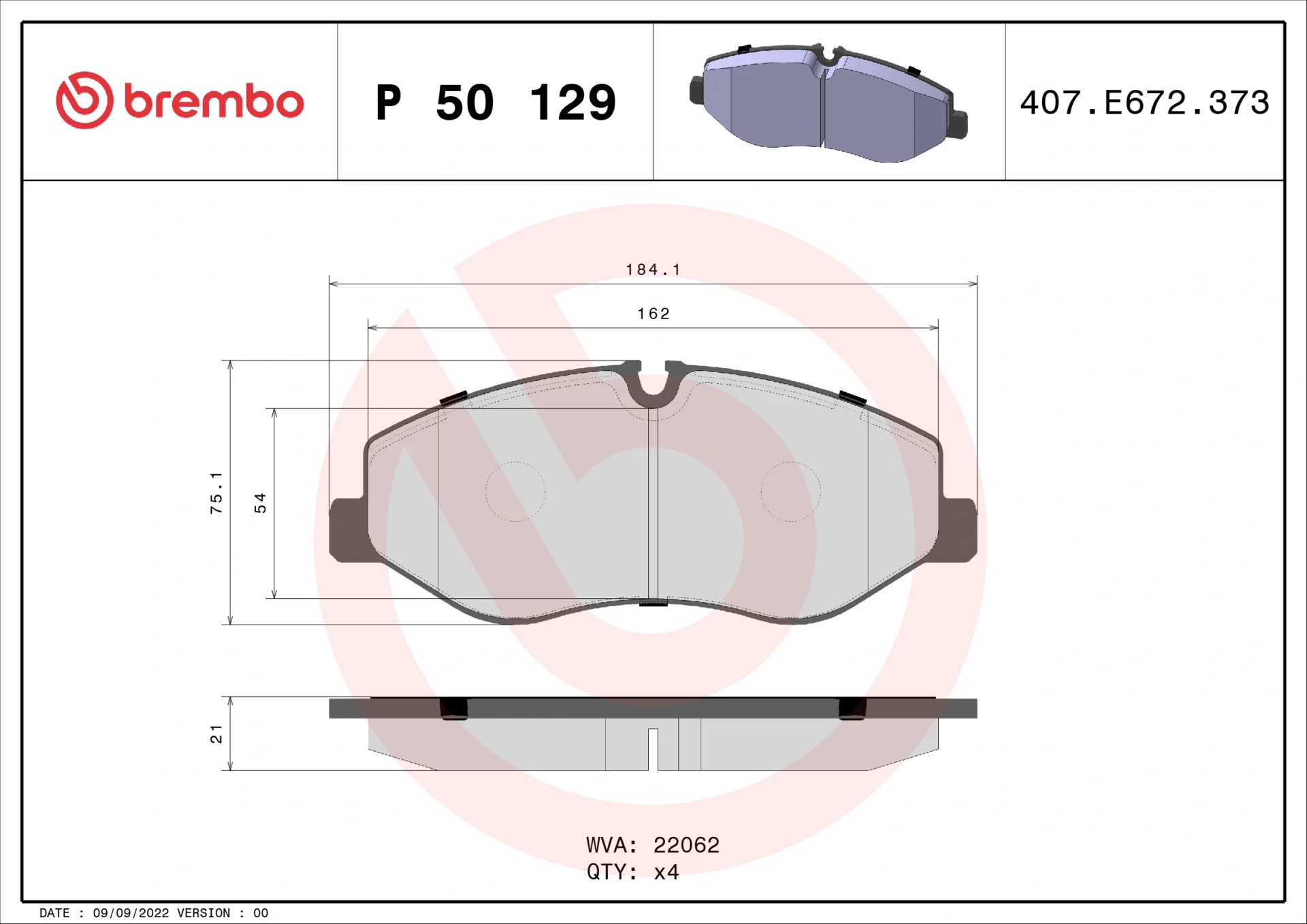 Σετ τακάκια, Δισκόφρενα Brembo P 50 129 για Mercedes - Amortiseronline - Amortiseronline Σετ τακάκια, Δισκόφρενα brembo p 50 129 για mercedes - amortiseronline -