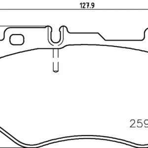 Σετ τακάκια, Δισκόφρενα Brembo P 50 123 για Mercedes