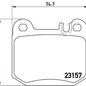 Σετ τακάκια, Δισκόφρενα Brembo P 50 043 για Mercedes