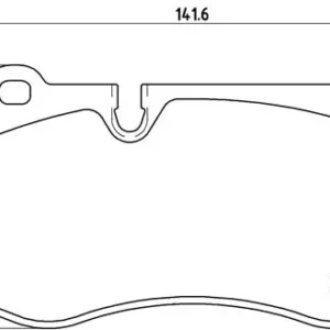 Σετ τακάκια, Δισκόφρενα Brembo P 50 074 για Mercedes
