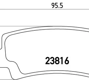 Σετ τακάκια, Δισκόφρενα Brembo P 83 065 Toyota