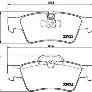 Σετ τακάκια, Δισκόφρενα Brembo P 50 064 για Mercedes