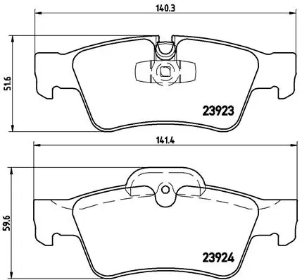 Σετ τακάκια, Δισκόφρενα Brembo P 50 064 για Mercedes - Amortiseronline - Amortiseronline Σετ τακάκια, Δισκόφρενα brembo p 50 064 για mercedes - amortiseronline -