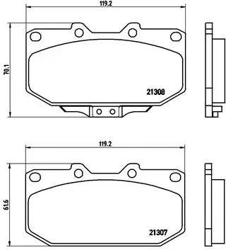 Σετ τακάκια, Δισκόφρενα Brembo P 56 025 για Nissan, Toyota, Subaru - Amortiseronline - Amortiseronline Σετ τακάκια, Δισκόφρενα brembo p 56 025 για nissan, toyota, subaru - amortiseronline -