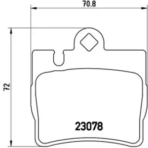 Σετ τακάκια, Δισκόφρενα Brembo P 50 042 για Mercedes