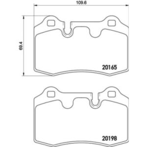 Σετ τακάκια, Δισκόφρενα Brembo P 02 003
