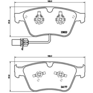Σετ τακάκια, Δισκόφρενα Brembo P 05 003