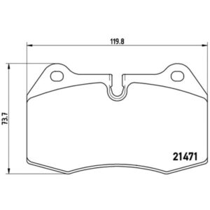 Σετ τακάκια, Δισκόφρενα Brembo P 06 018