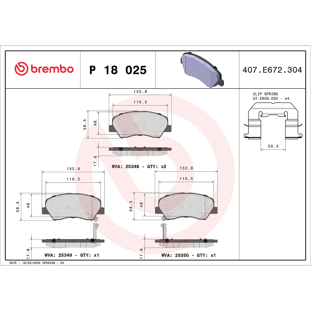 Σετ τακάκια, Δισκόφρενα Brembo P 18 025 για Hyundai, Kia - Amortiser Online - Amortiser Online Σετ τακάκια, Δισκόφρενα brembo p 18 025 για hyundai, kia - amortiser online -
