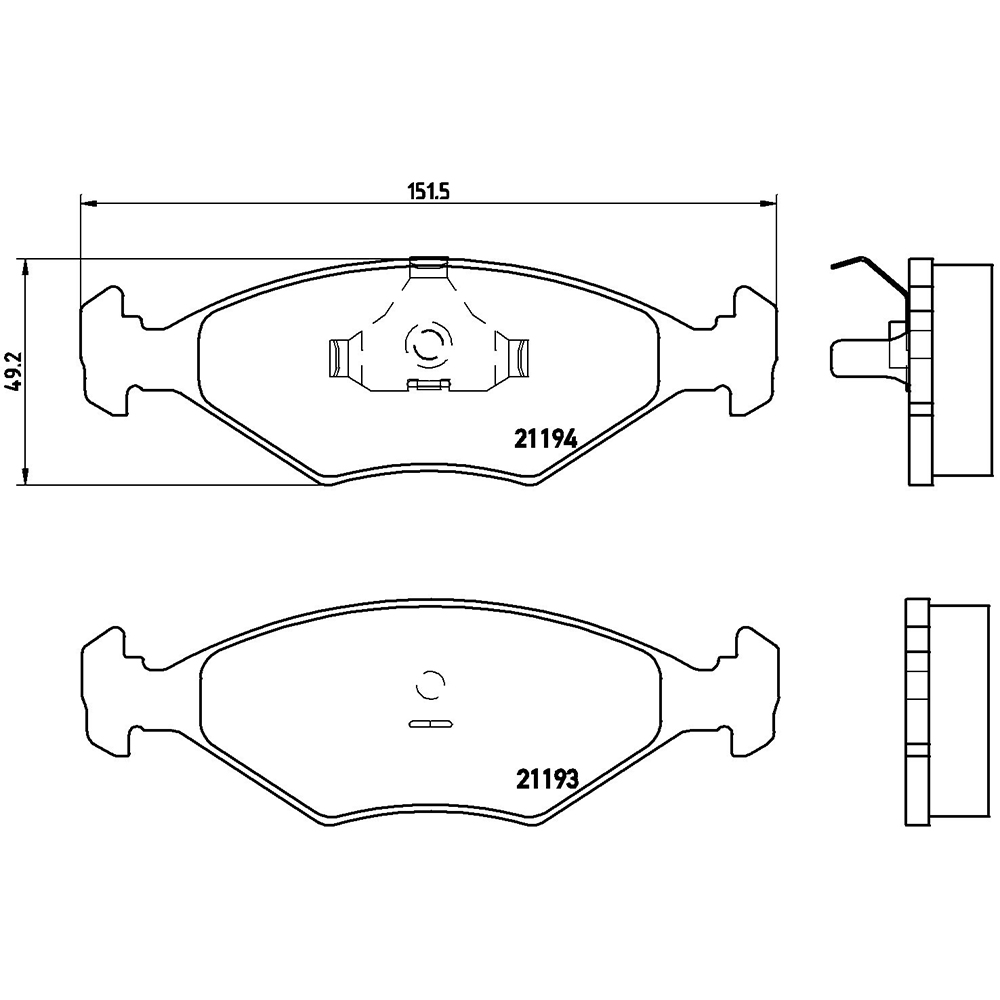 Σετ τακάκια, Δισκόφρενα Brembo P 23 040 για Fiat - Amortiseronline - Amortiseronline Σετ τακάκια, Δισκόφρενα brembo p 23 040 για fiat - amortiseronline -