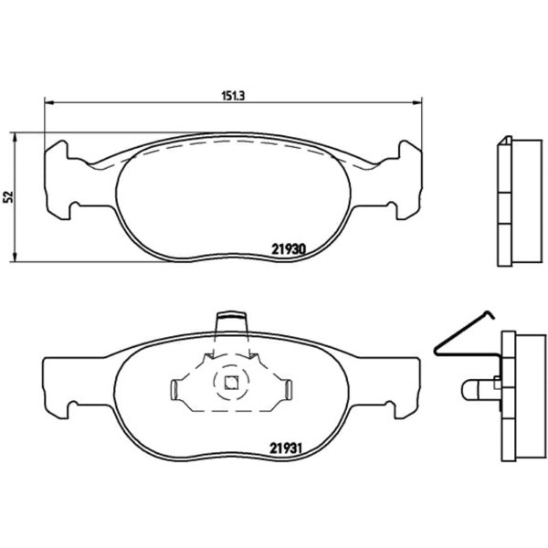 Σετ τακάκια, Δισκόφρενα Brembo P 23 073 - Amortiseronline - Amortiseronline Σετ τακάκια, Δισκόφρενα brembo p 23 073 - amortiseronline -