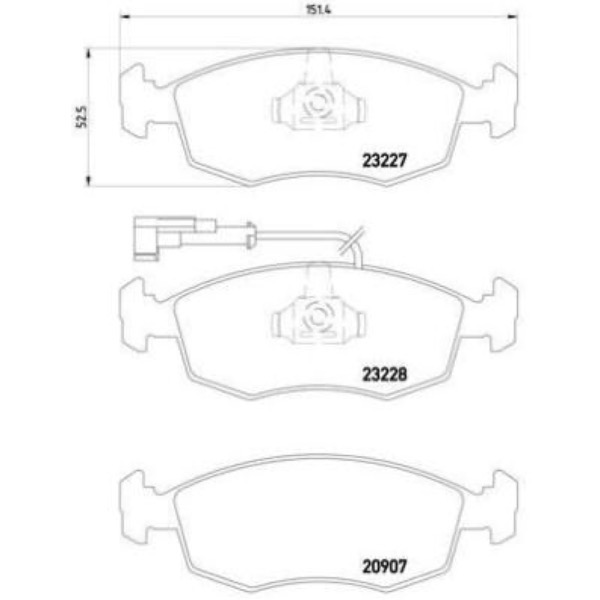 Σετ τακάκια, Δισκόφρενα Brembo P 23 076 - Amortiseronline - Amortiseronline Σετ τακάκια, Δισκόφρενα brembo p 23 076 - amortiseronline -