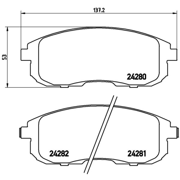 Σετ τακάκια, Δισκόφρενα brembo p 23 126 - amortiser online -