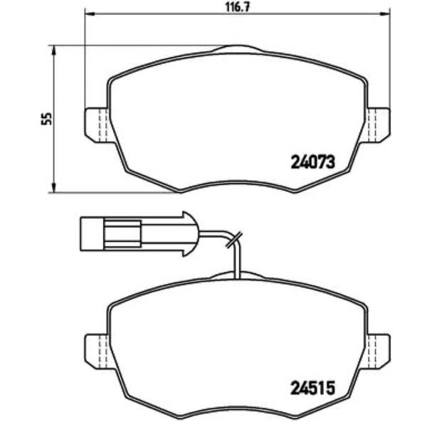 Σετ τακάκια, Δισκόφρενα Brembo P 23 128 - Amortiseronline - Amortiseronline Σετ τακάκια, Δισκόφρενα brembo p 23 128 - amortiseronline -