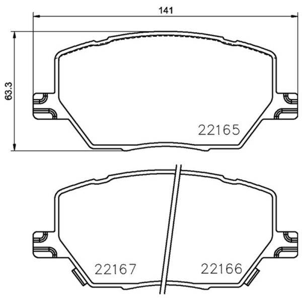 Σετ τακάκια, Δισκόφρενα brembo p 23 164 - amortiser online -