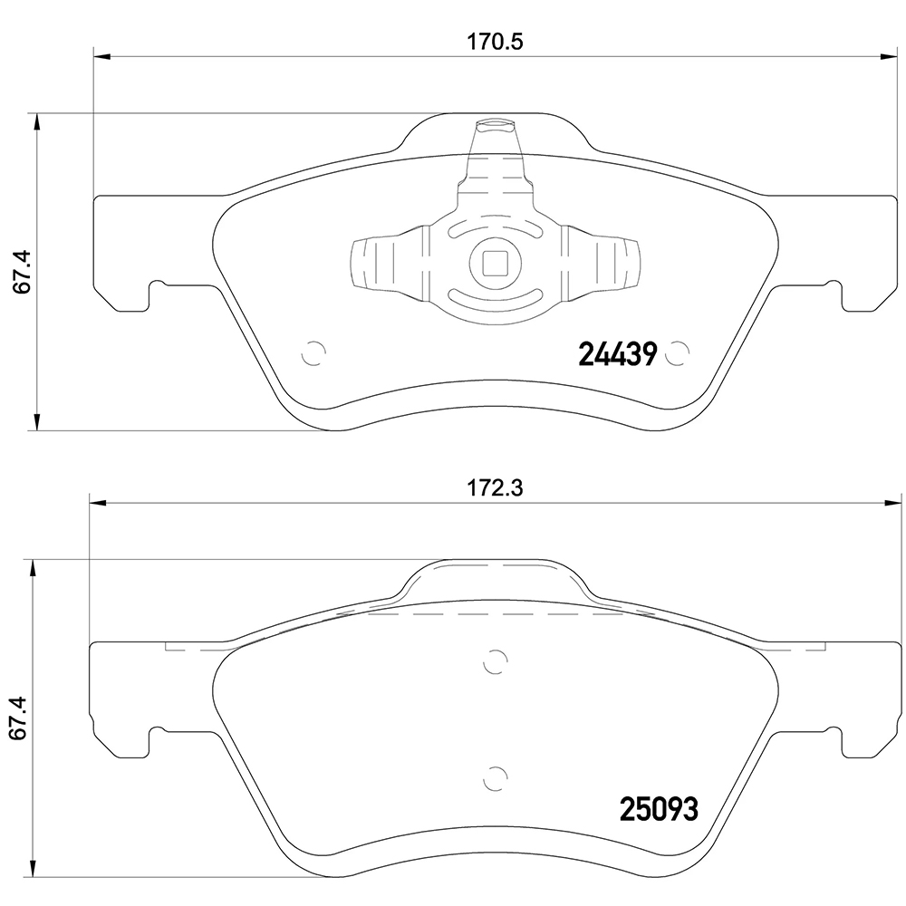 Σετ τακάκια, Δισκόφρενα Brembo P 24 159 για Ford, Mazda - Amortiser Online - Amortiser Online Σετ τακάκια, Δισκόφρενα brembo p 24 159 για ford, mazda - amortiser online -