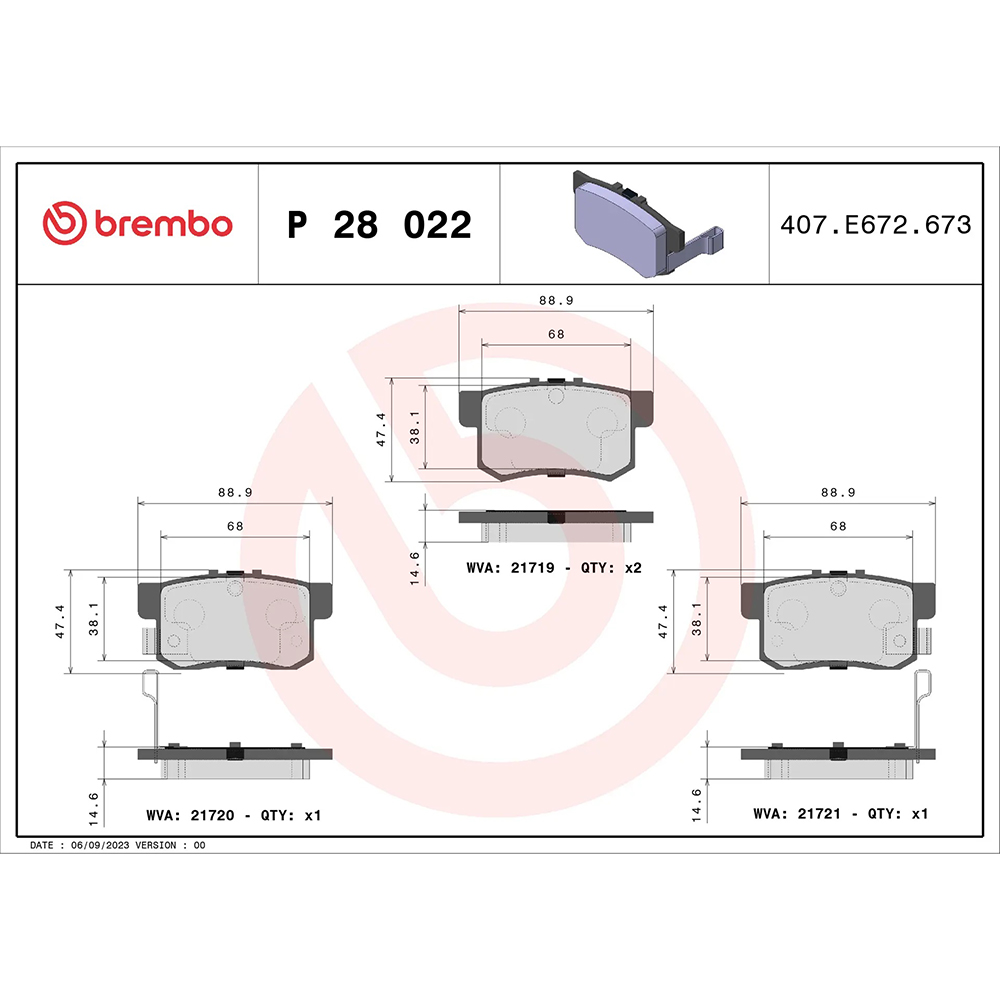 Σετ τακάκια, Δισκόφρενα Brembo P 28 022 για Honda, Rover, Suzuki - Amortiser Online - Amortiser Online Σετ τακάκια, Δισκόφρενα brembo p 28 022 για honda, rover, suzuki - amortiser online -