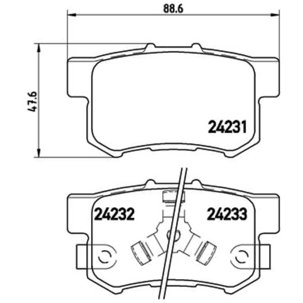 Σετ τακάκια, Δισκόφρενα Brembo P 28 051 - Amortiseronline - Amortiseronline Σετ τακάκια, Δισκόφρενα brembo p 28 051 - amortiseronline -