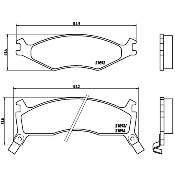 Σετ τακάκια, Δισκόφρενα Brembo P 30 006 - Amortiseronline - Amortiseronline Σετ τακάκια, Δισκόφρενα brembo p 30 006 - amortiseronline -