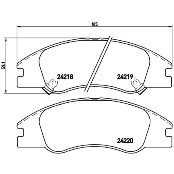 Σετ τακάκια, Δισκόφρενα Brembo P 30 042 - Amortiseronline - Amortiseronline Σετ τακάκια, Δισκόφρενα brembo p 30 042 - amortiseronline -