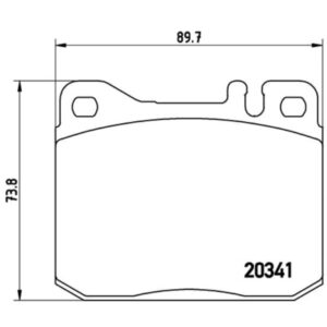 Σετ τακάκια, Δισκόφρενα Brembo P 50 004 για Mercedes