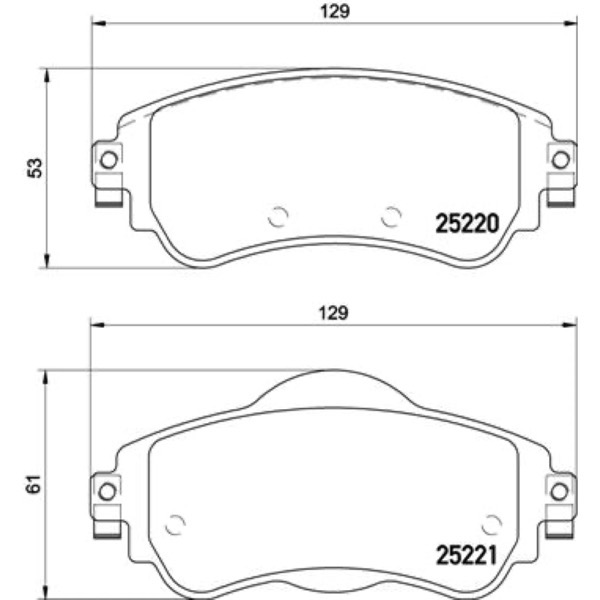Σετ τακάκια, Δισκόφρενα Brembo P 61 105 - Amortiseronline - Amortiseronline Σετ τακάκια, Δισκόφρενα brembo p 61 105 - amortiseronline -