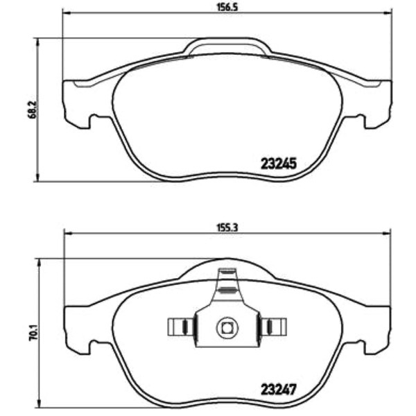 Σετ τακάκια, Δισκόφρενα Brembo P 68 040 - Amortiseronline - Amortiseronline Σετ τακάκια, Δισκόφρενα brembo p 68 040 - amortiseronline -