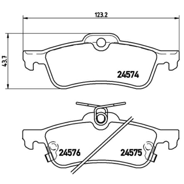 Σετ τακάκια, Δισκόφρενα Brembo P 83 087 - Amortiseronline - Amortiseronline Σετ τακάκια, Δισκόφρενα brembo p 83 087 - amortiseronline -
