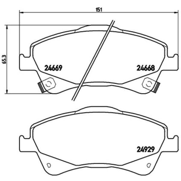 Σετ τακάκια, Δισκόφρενα Brembo P 83 109 - Amortiseronline - Amortiseronline Σετ τακάκια, Δισκόφρενα brembo p 83 109 - amortiseronline -