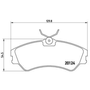 Σετ τακάκια, Δισκόφρενα Brembo P 85 028