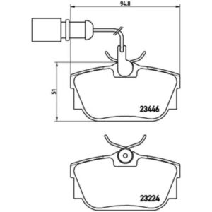 Σετ τακάκια, Δισκόφρενα Brembo P 85 059