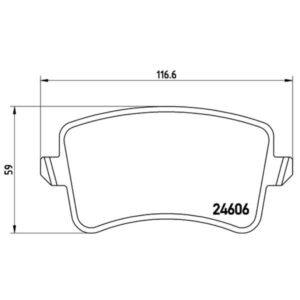 Σετ τακάκια, Δισκόφρενα Brembo P 85 099