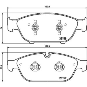 Σετ τακάκια, Δισκόφρενα Brembo P 85 127