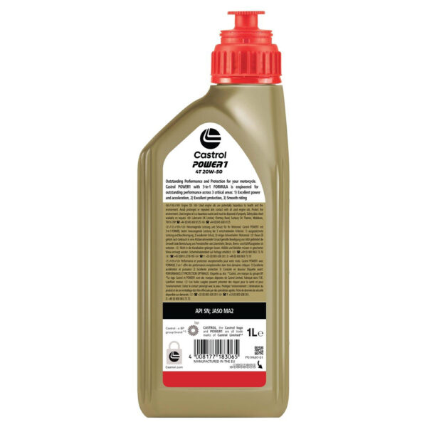 Castrol power 1 4t 20w50 1l - amortiser online -