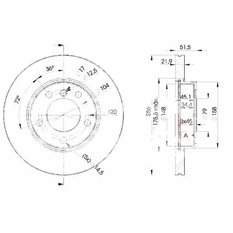 Δισκόπλακα Ztec+ Bd1538 για Bmw Serie 3 318 is (e36) 93-97 320i (e46) 98- - Amortiser Online - Amortiser Online Δισκόπλακα ztec+ bd1538 για bmw serie 3 318 is (e36) 93-97 320i (e46) 98- - amortiser online -