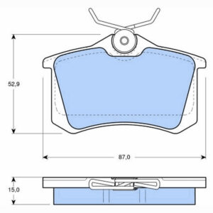 Δισκόφρενα ZTEC+ (πάχος 15 mm) για Audi,Opel,Peugeot,Renault,Seat,Skoda,Vw