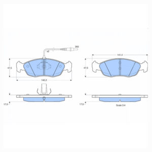 Δισκόφρενα ZTEC+ για Citroen,Peugeot