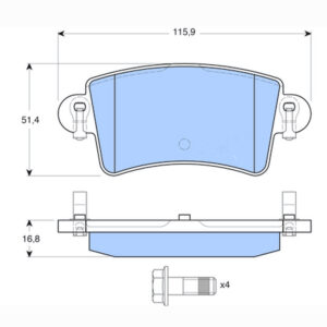Δισκόφρενα  ZTEC+ για Nissan,Opel,Renault
